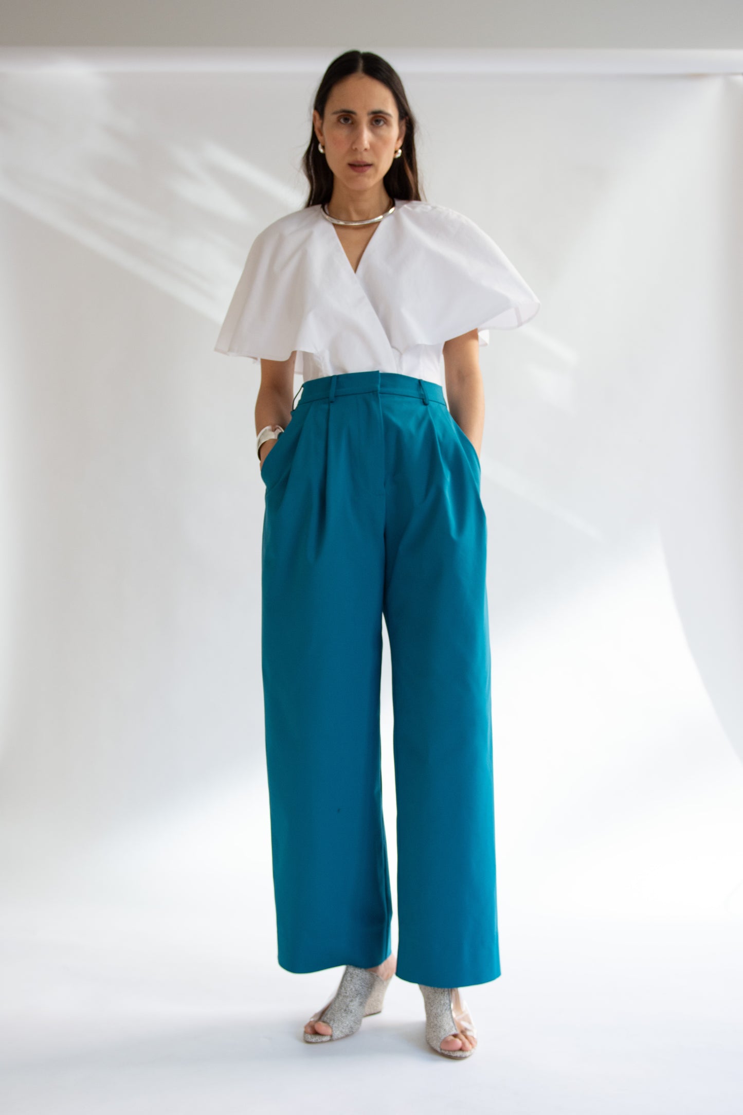 MR. LARKIN, Cleo Pant, Teal
