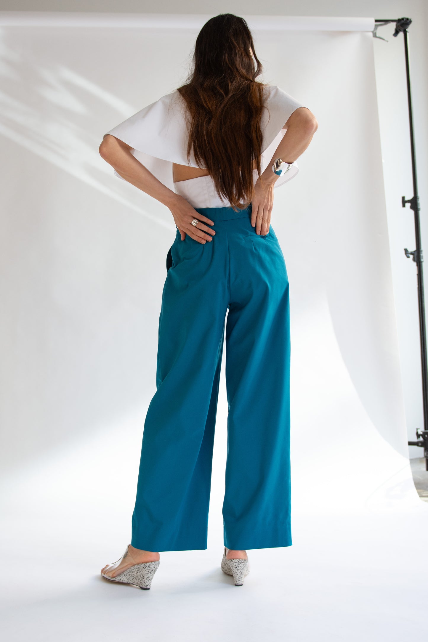 MR. LARKIN, Cleo Pant, Teal