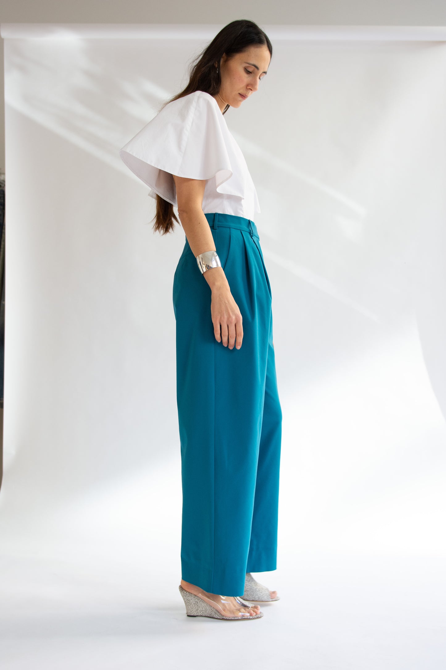 MR. LARKIN, Cleo Pant, Teal