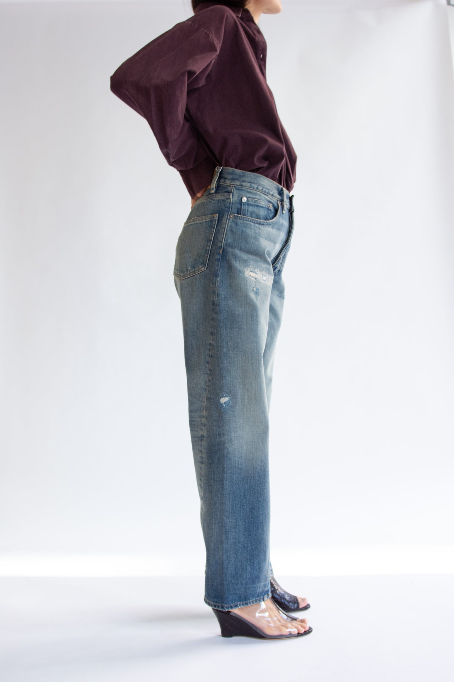 SUNFLOWER, Wide Twist Jean, Well Worn Blue