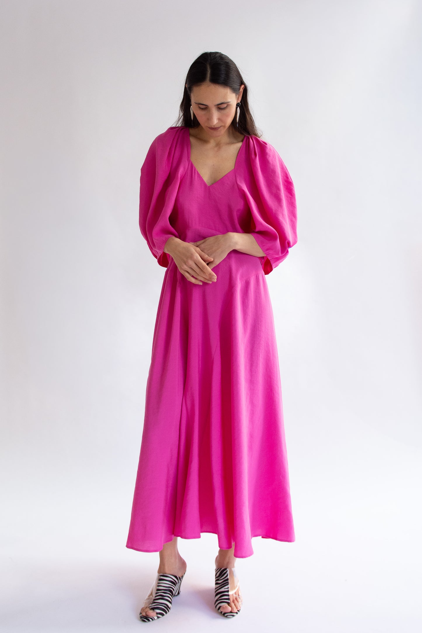 MR. LARKIN, Lexi V-neck Dress, Argon