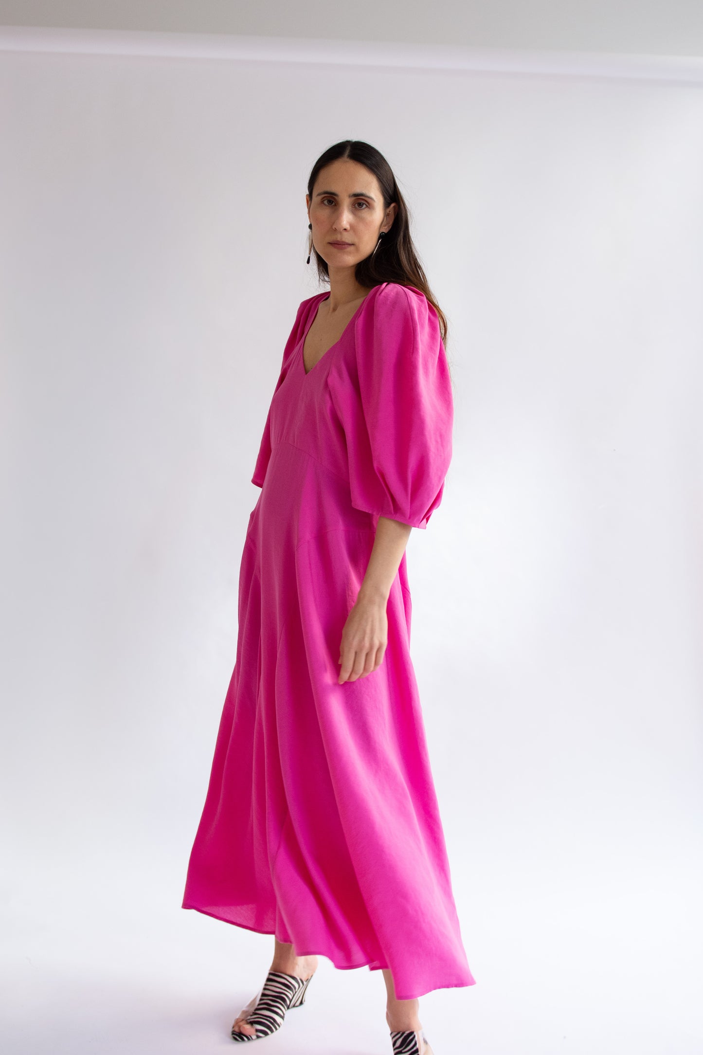 MR. LARKIN, Lexi V-neck Dress, Argon