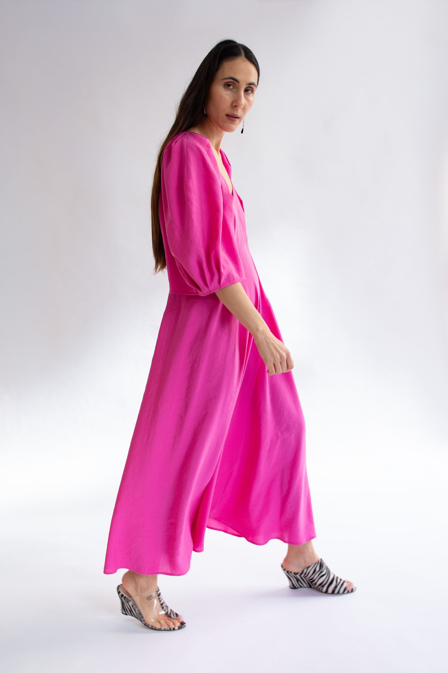 MR. LARKIN, Lexi V-neck Dress, Argon