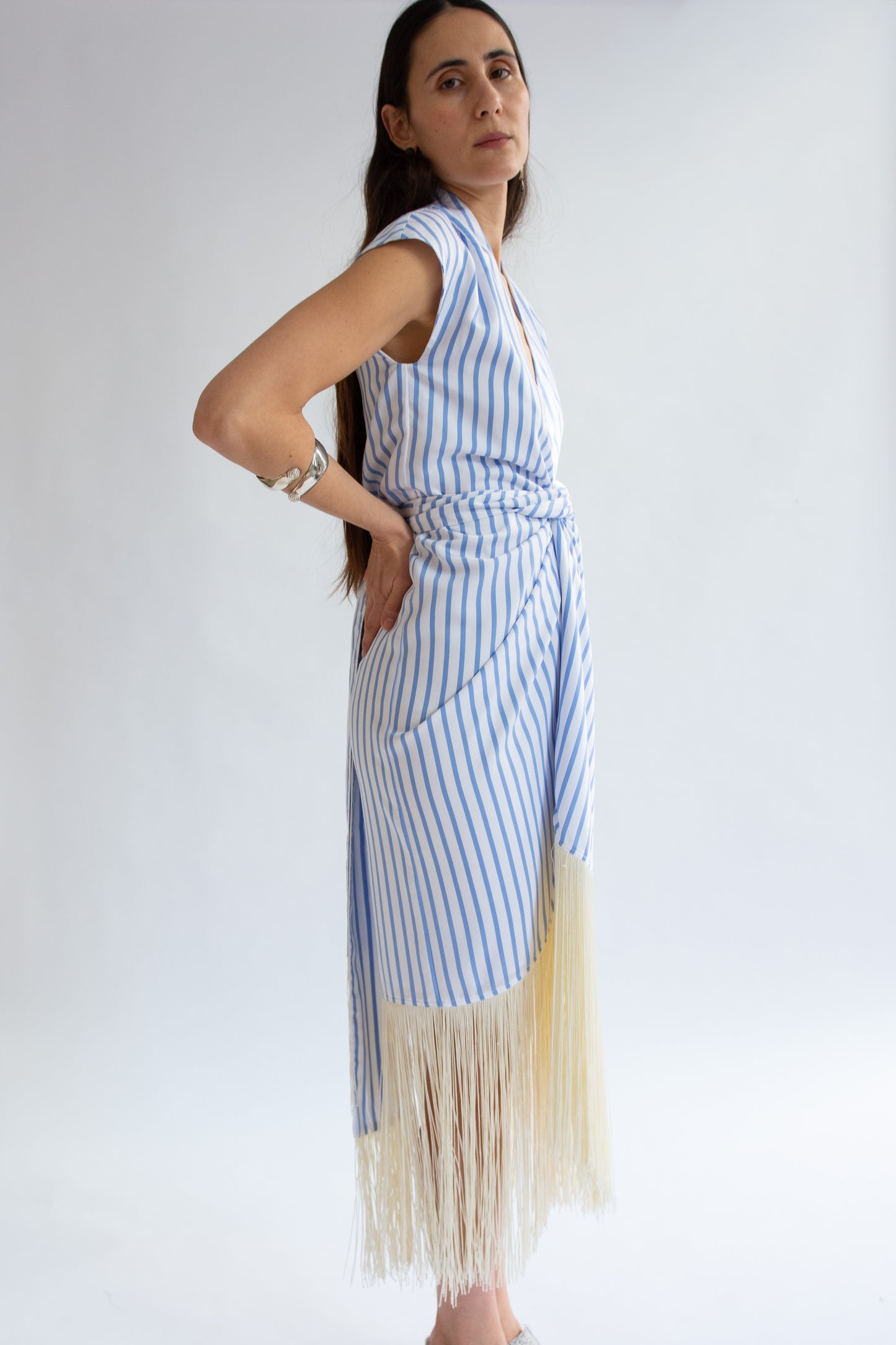MR. LARKIN, Odette Dress, Nile Stripe
