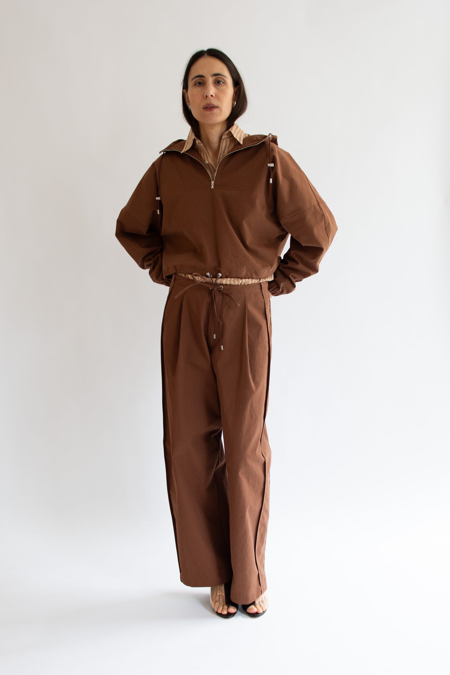 NOMIA, Side Panel Trousers, Russet