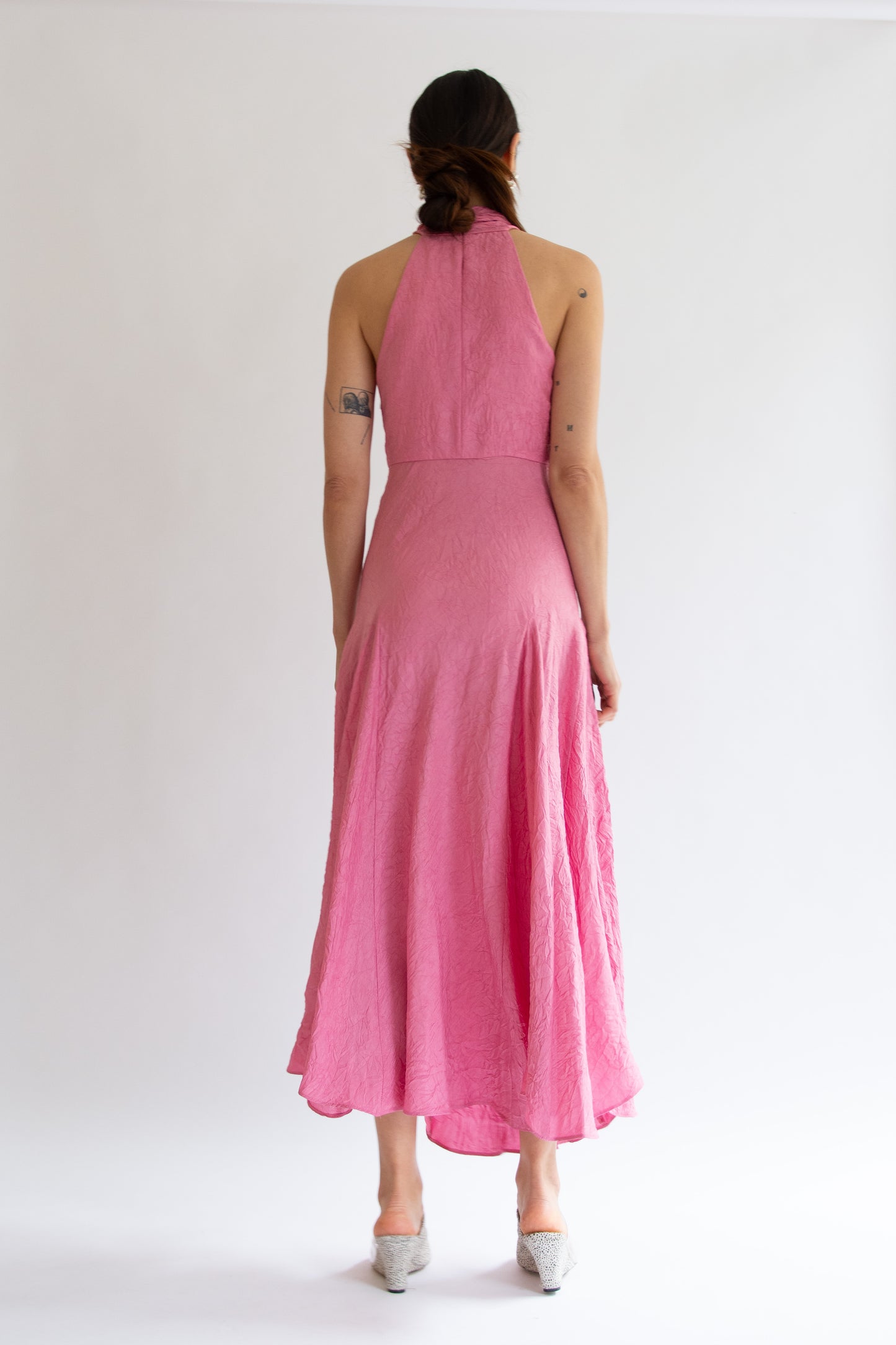 NOMIA, Scarf Bias Maxi Dress, Peony