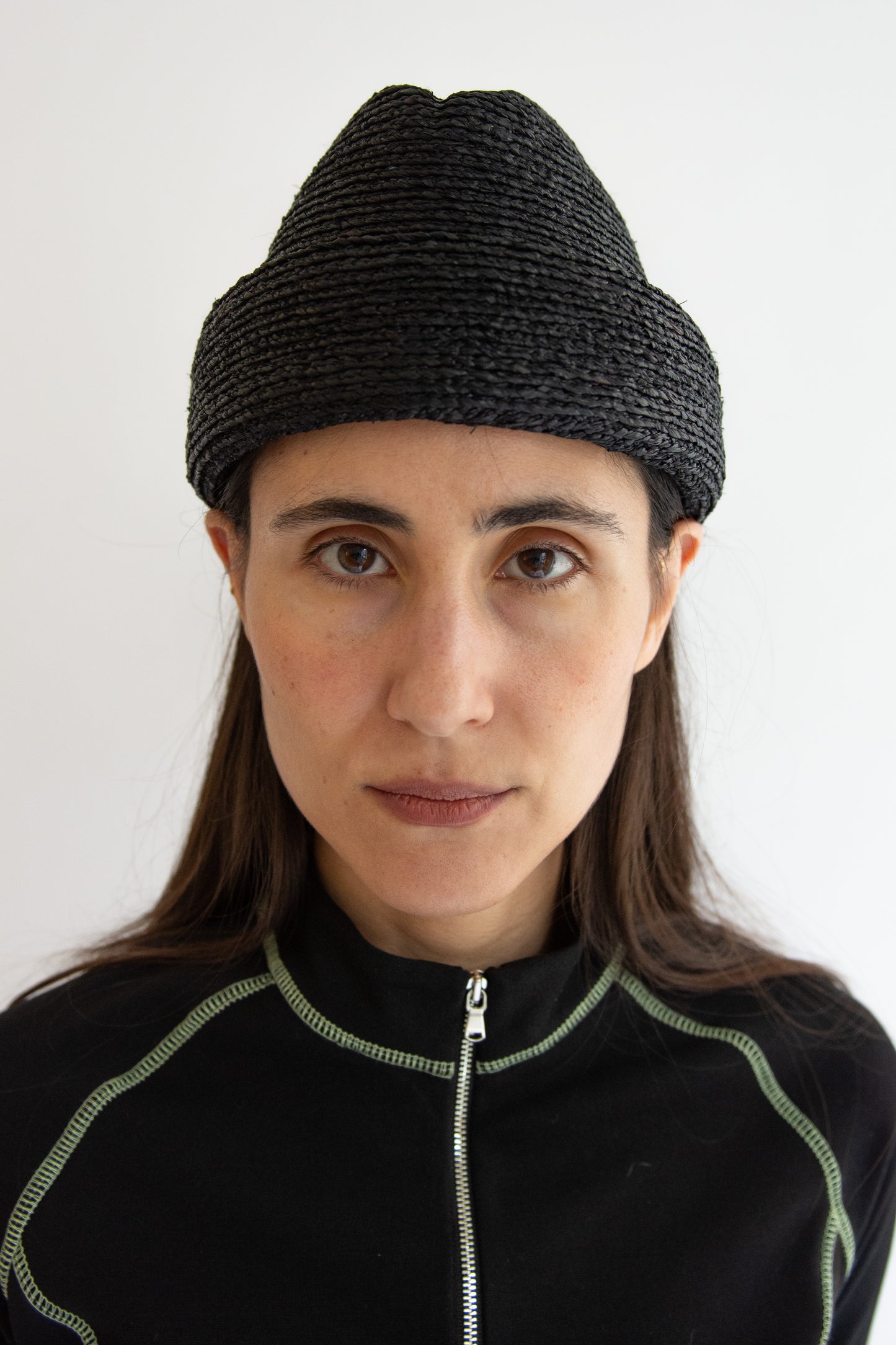 Gigi Burris, Sharina Hat, Black Raffia