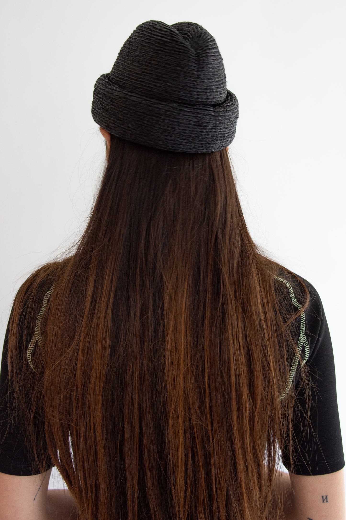 Gigi Burris, Sharina Hat, Black Raffia