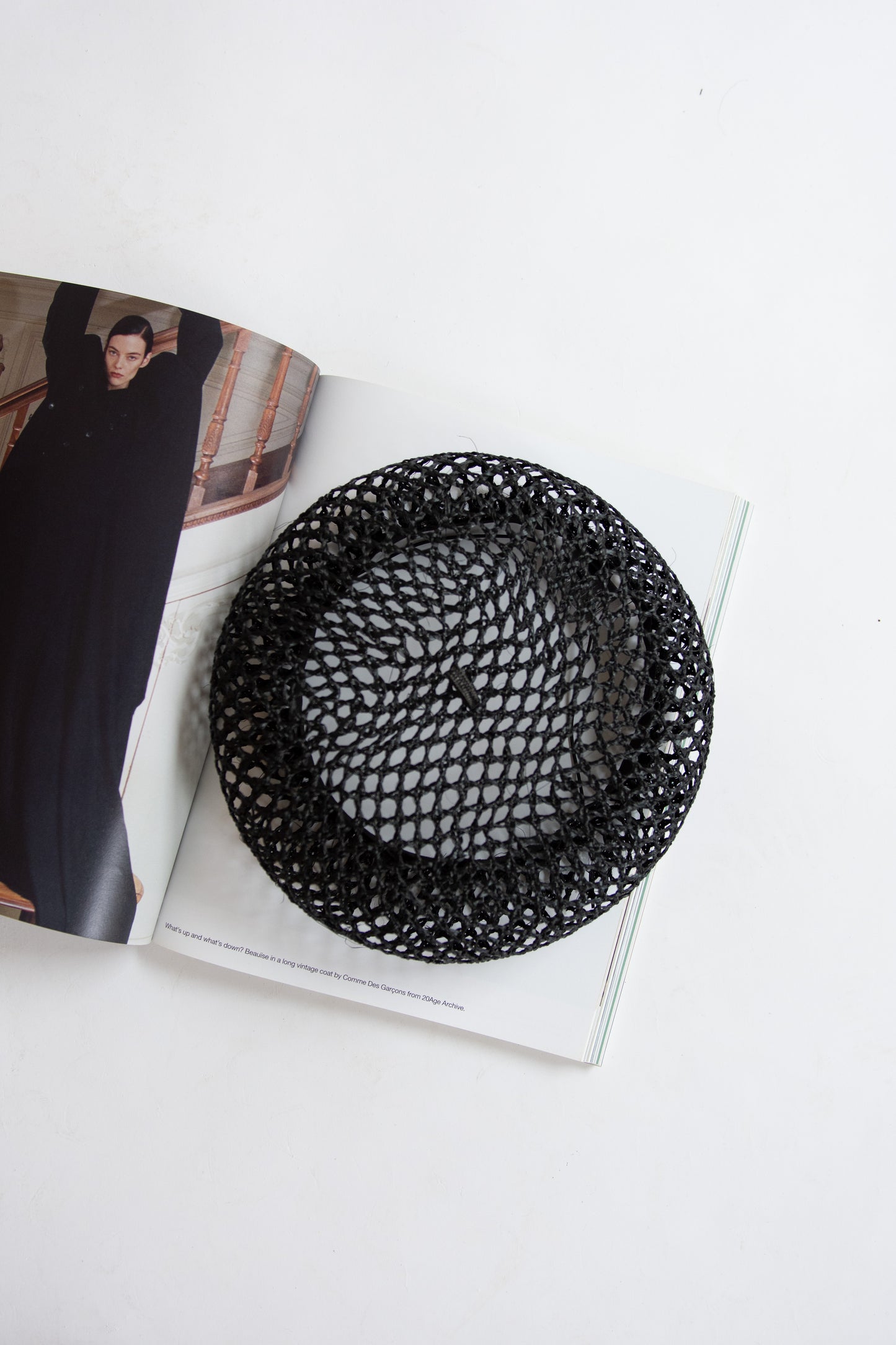 Gigi Burris, Coco Straw Beret, Black