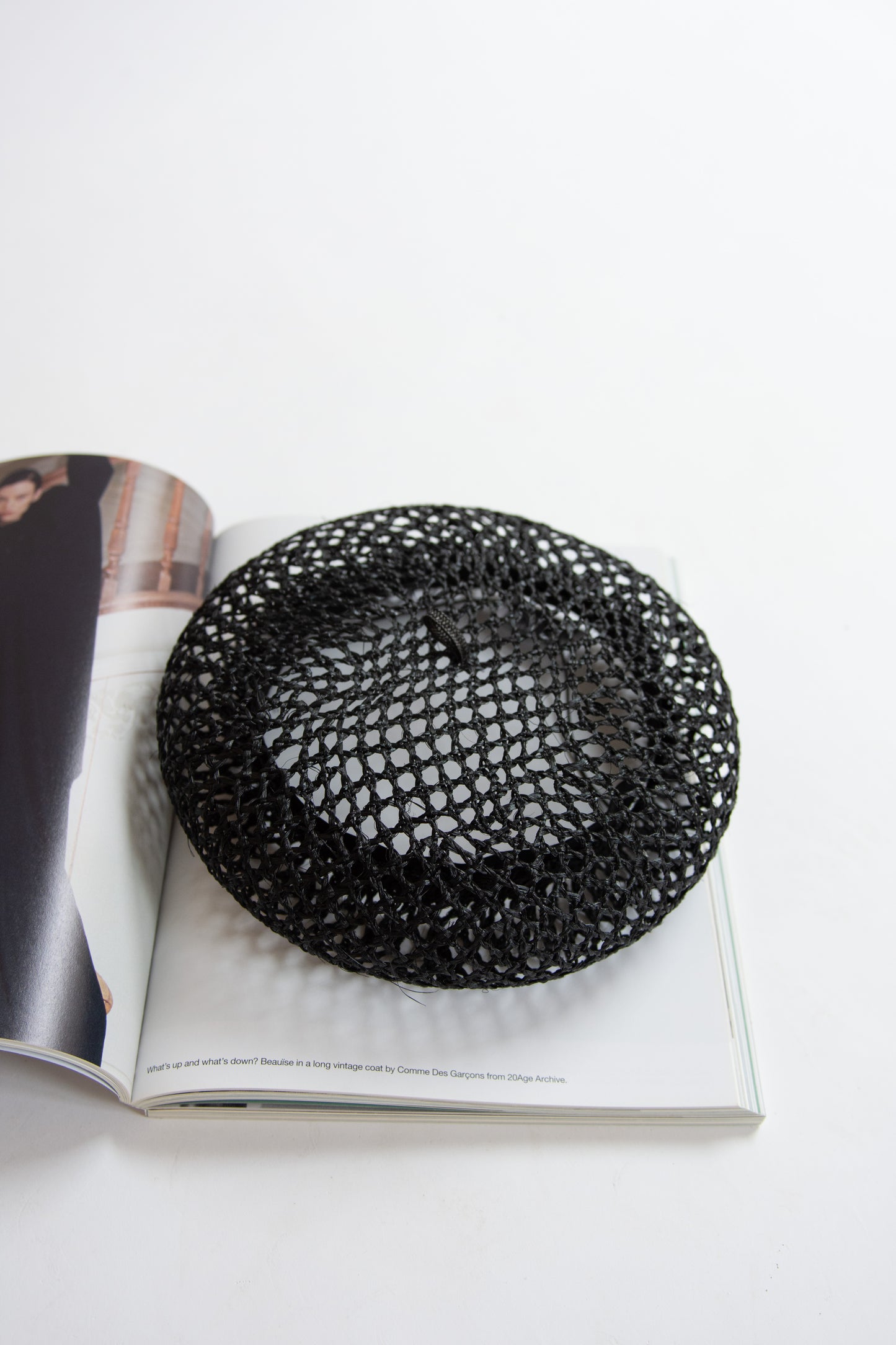 Gigi Burris, Coco Straw Beret, Black