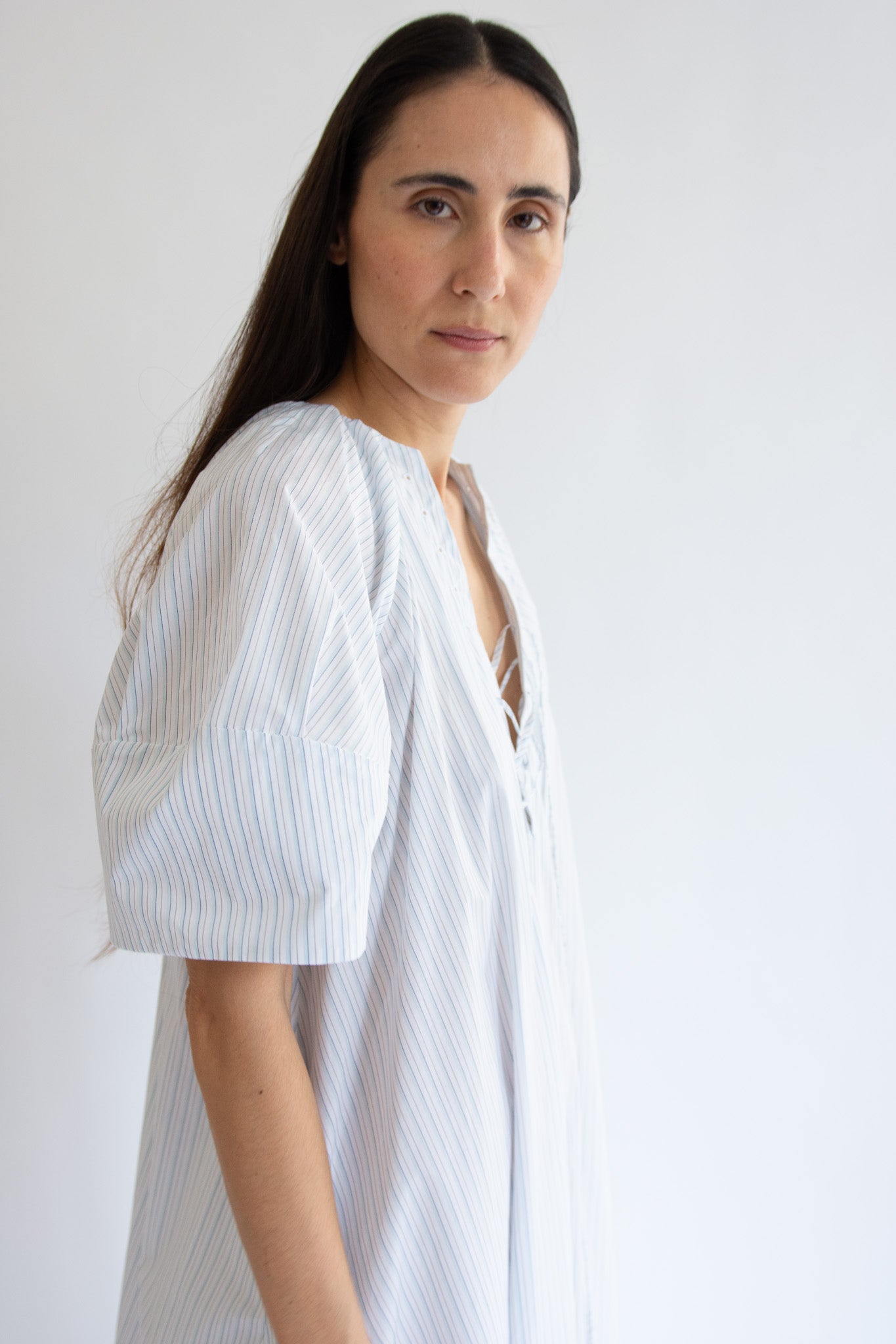 MR. LARKIN, Maya Dress, Baby Blue Grey