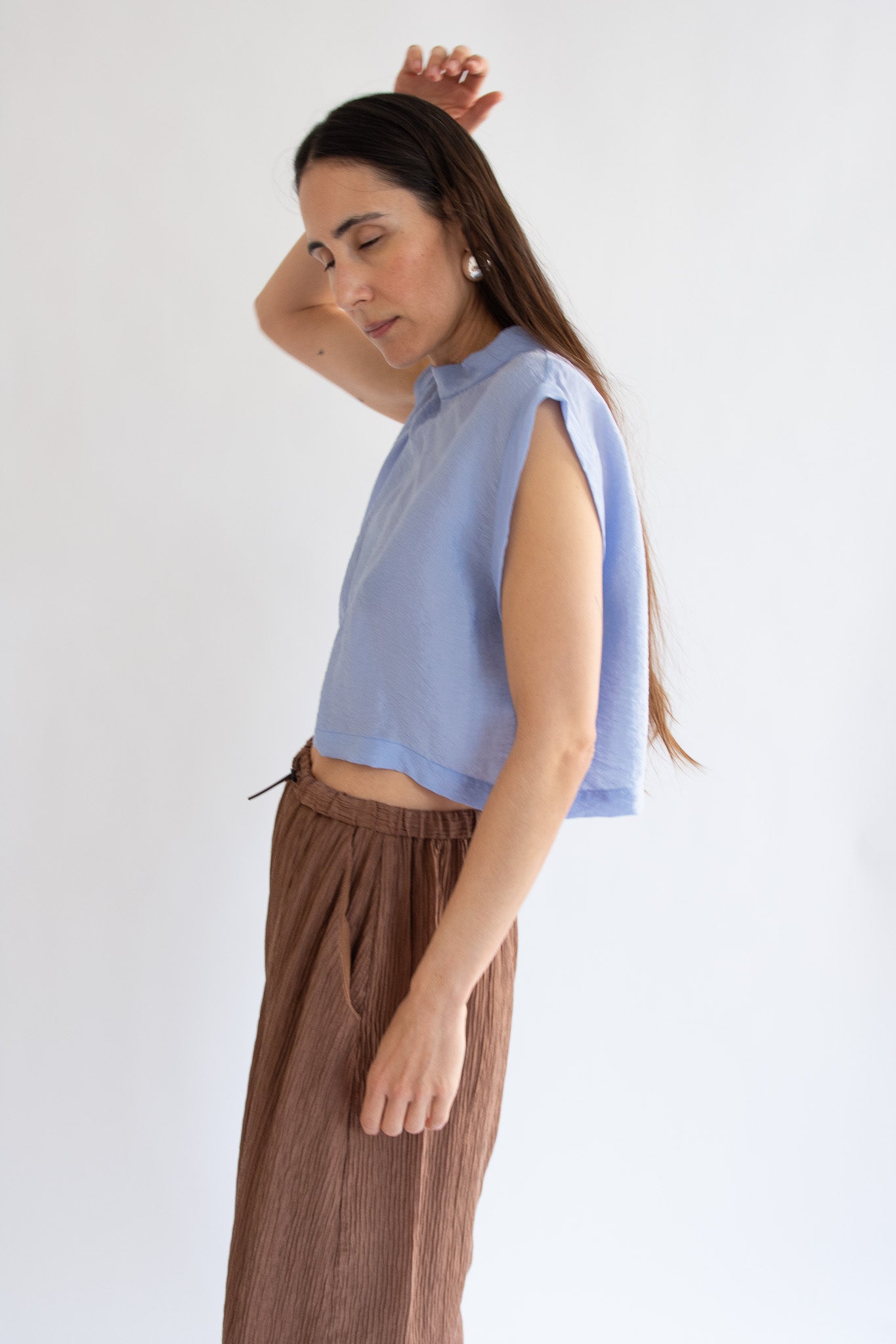 RACHEL COMEY, Bacchus Top, Light Blue