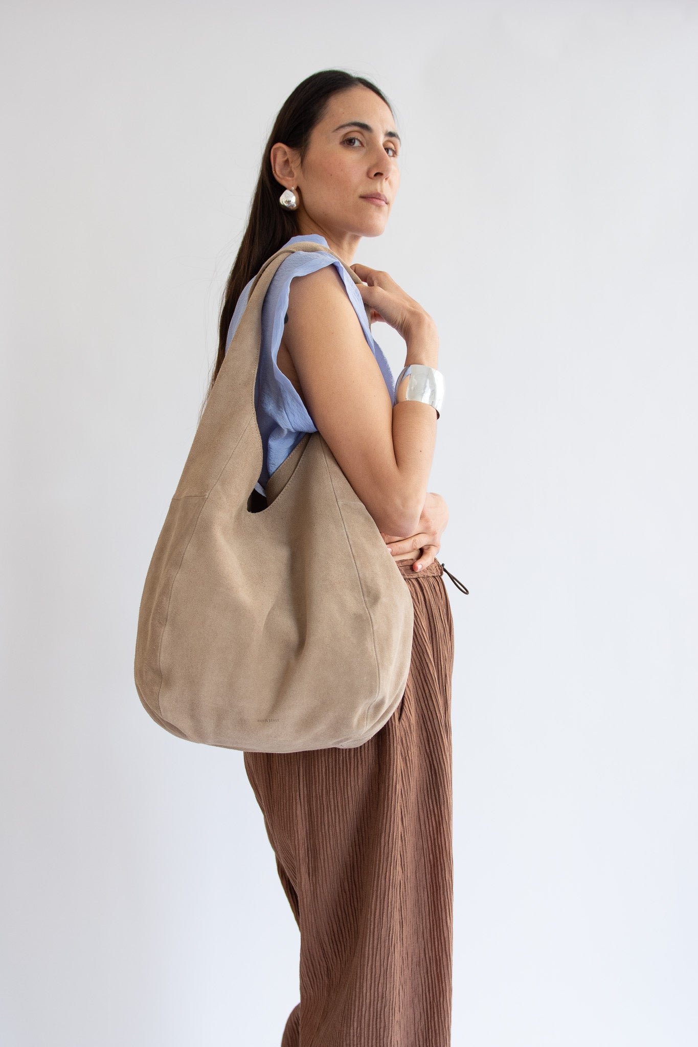 RACHEL COMEY, Harley Shoulder Bag, Suede, Dune