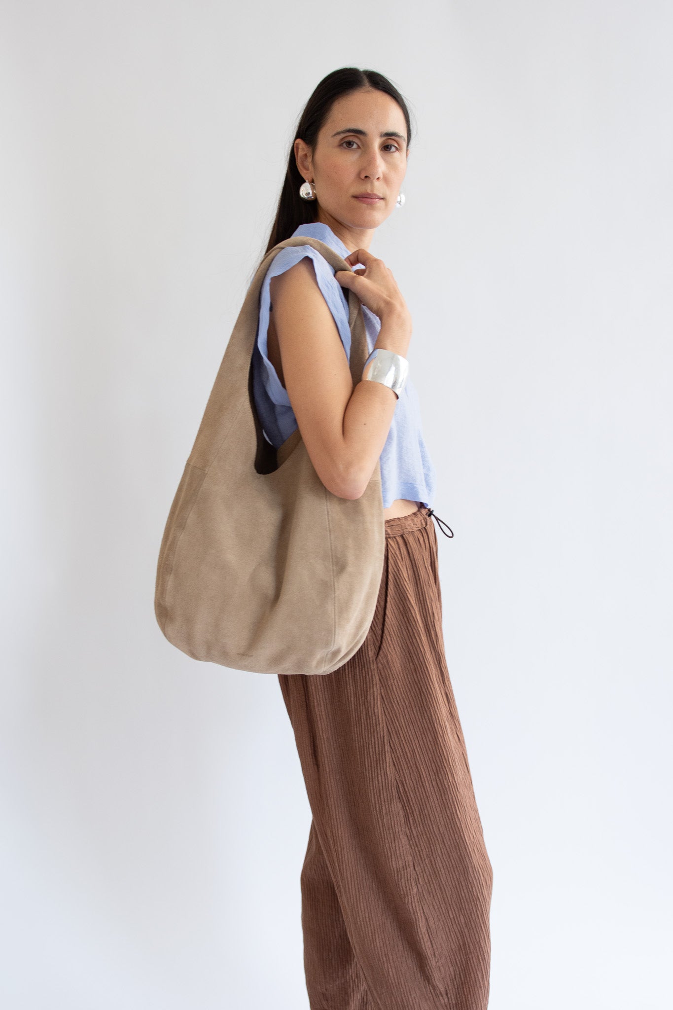 RACHEL COMEY, Harley Shoulder Bag, Suede, Dune