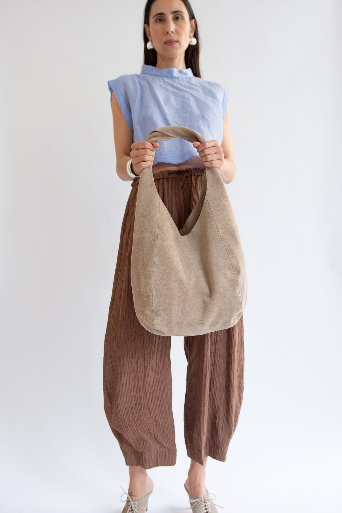RACHEL COMEY, Harley Shoulder Bag, Suede, Dune
