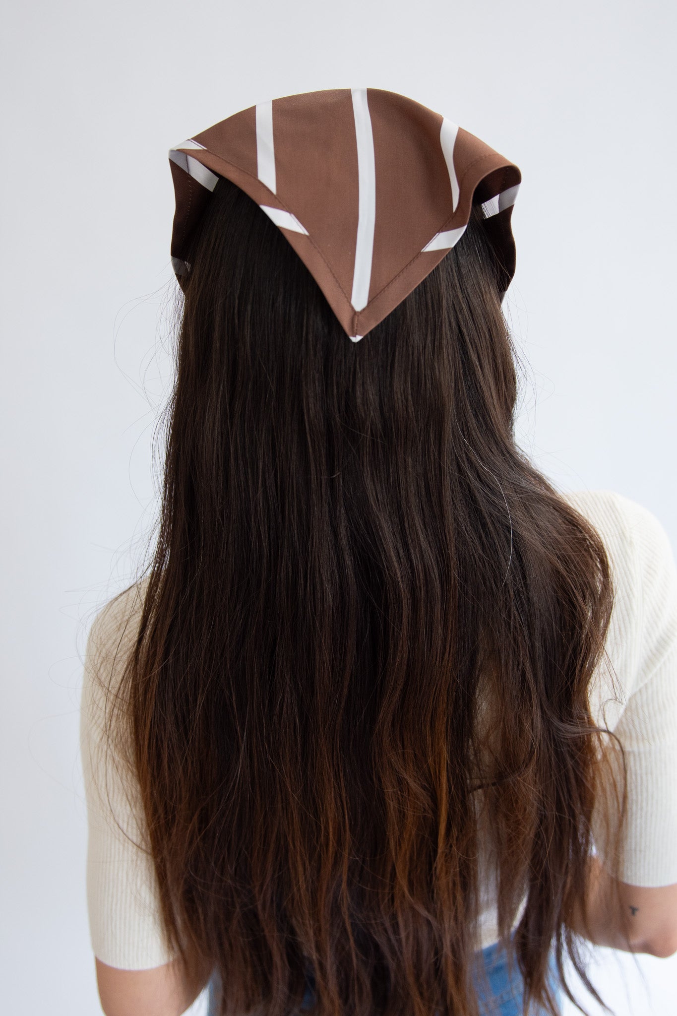 MR. LARKIN, Wilma Hair Triangle, Brown Stripe