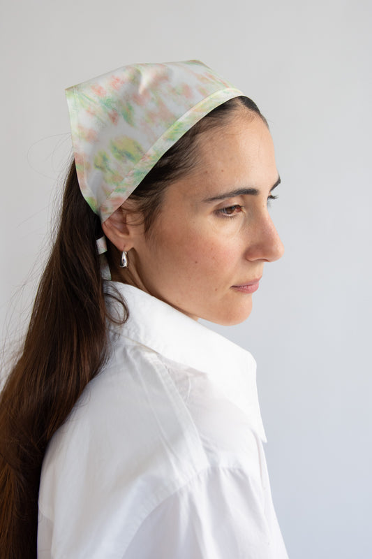 MR. LARKIN, Wilma Triangle Scarf, Watercolor Floral