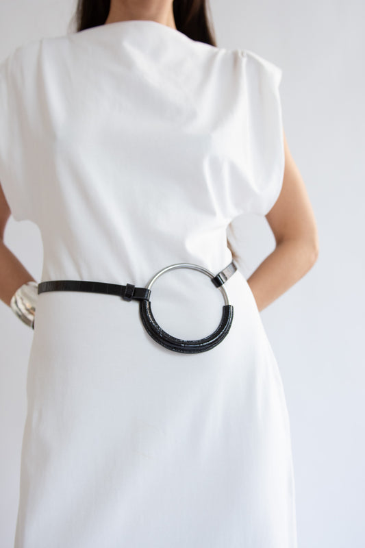RACHEL COMEY, Wrapped Landlord Belt, Black