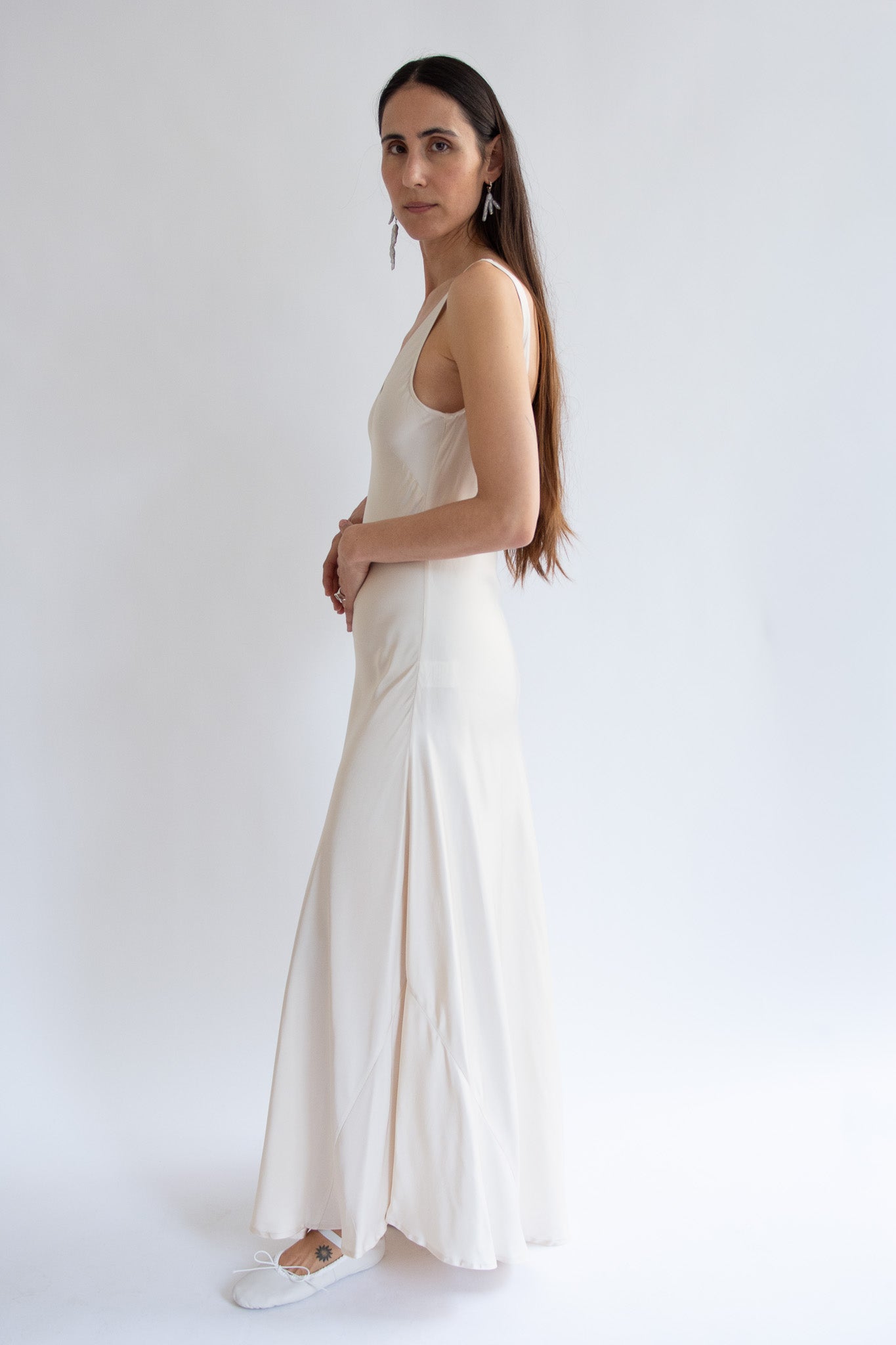MR. LARKIN, Lee Slip Dress, Champagne
