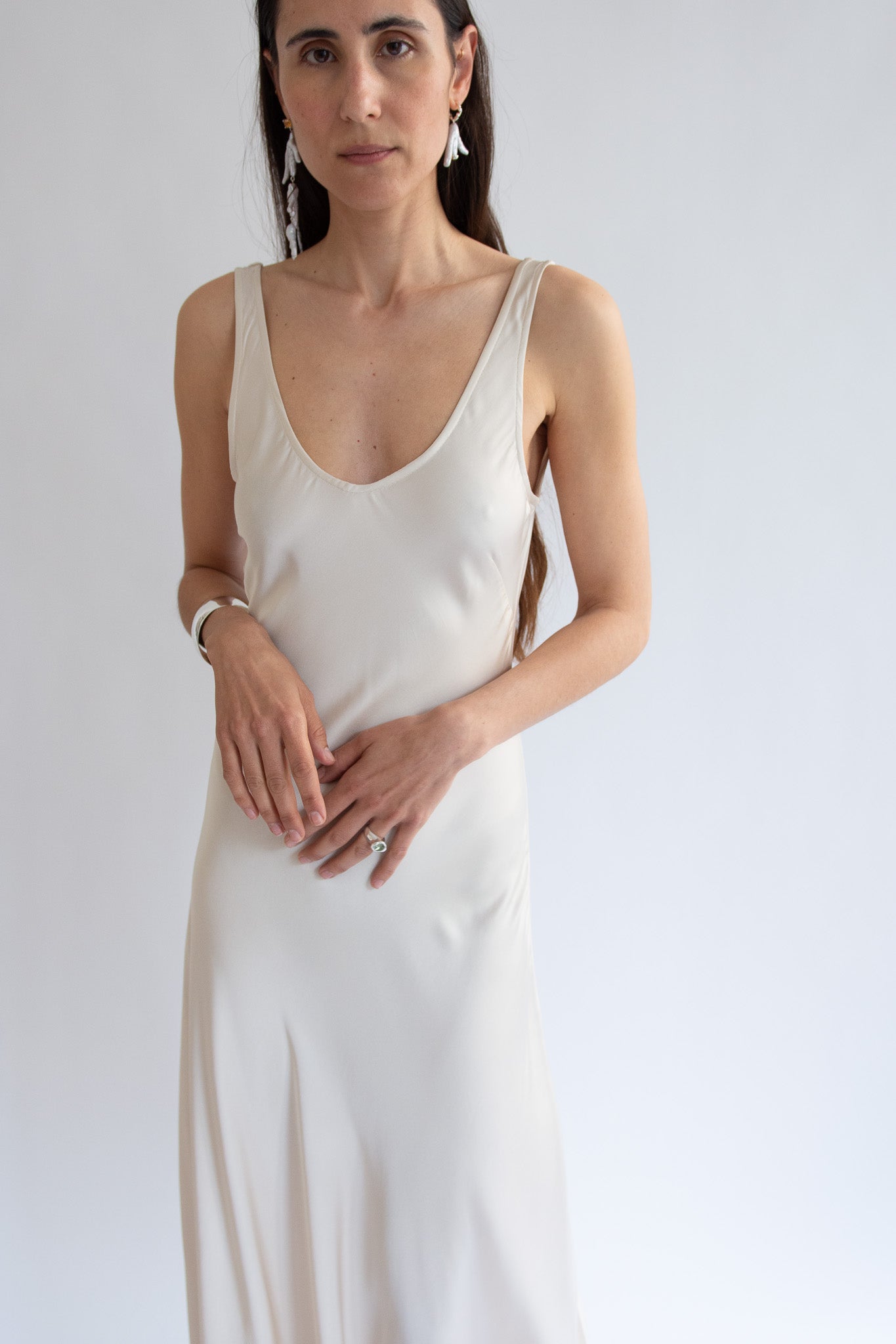 MR. LARKIN, Lee Slip Dress, Champagne