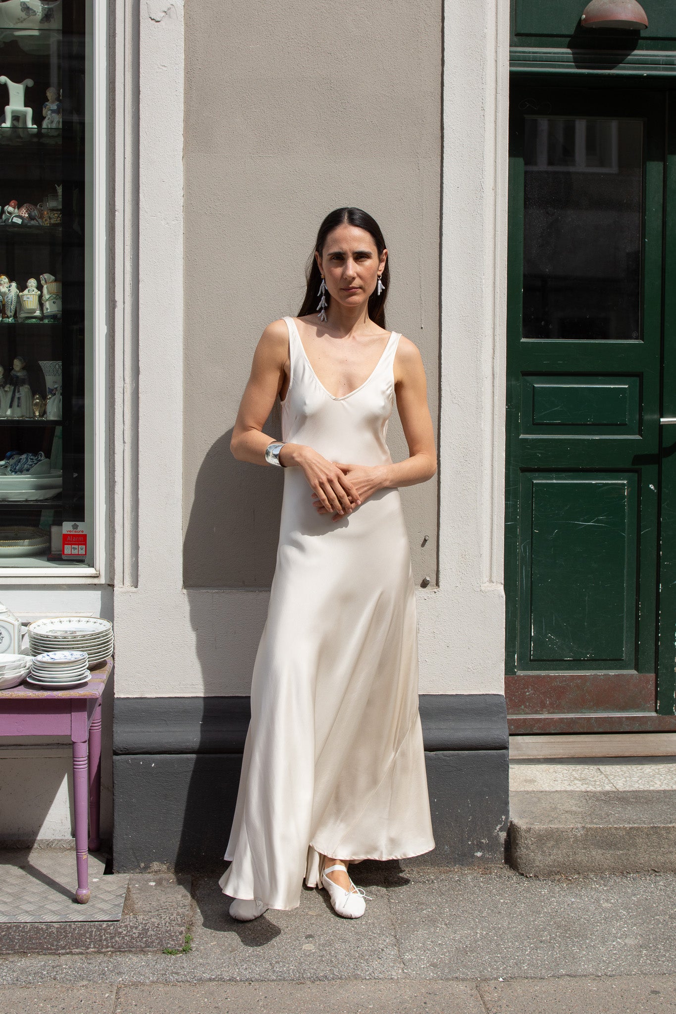 MR. LARKIN, Lee Slip Dress, Champagne