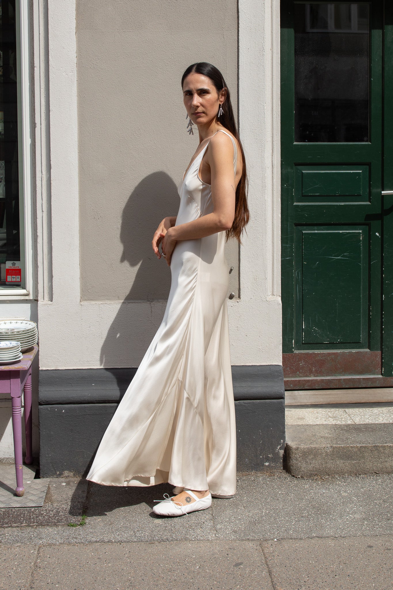 MR. LARKIN, Lee Slip Dress, Champagne