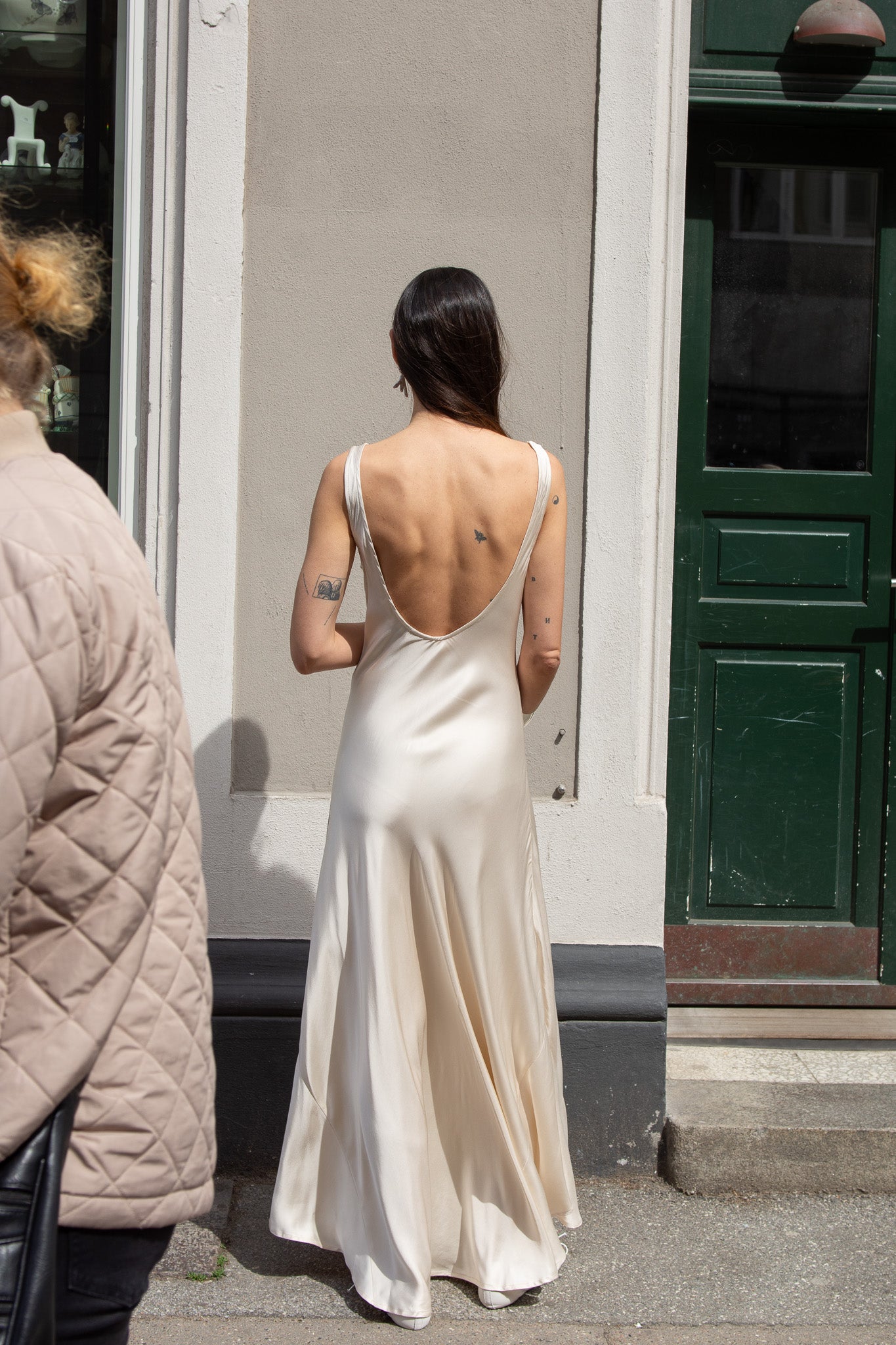 MR. LARKIN, Lee Slip Dress, Champagne