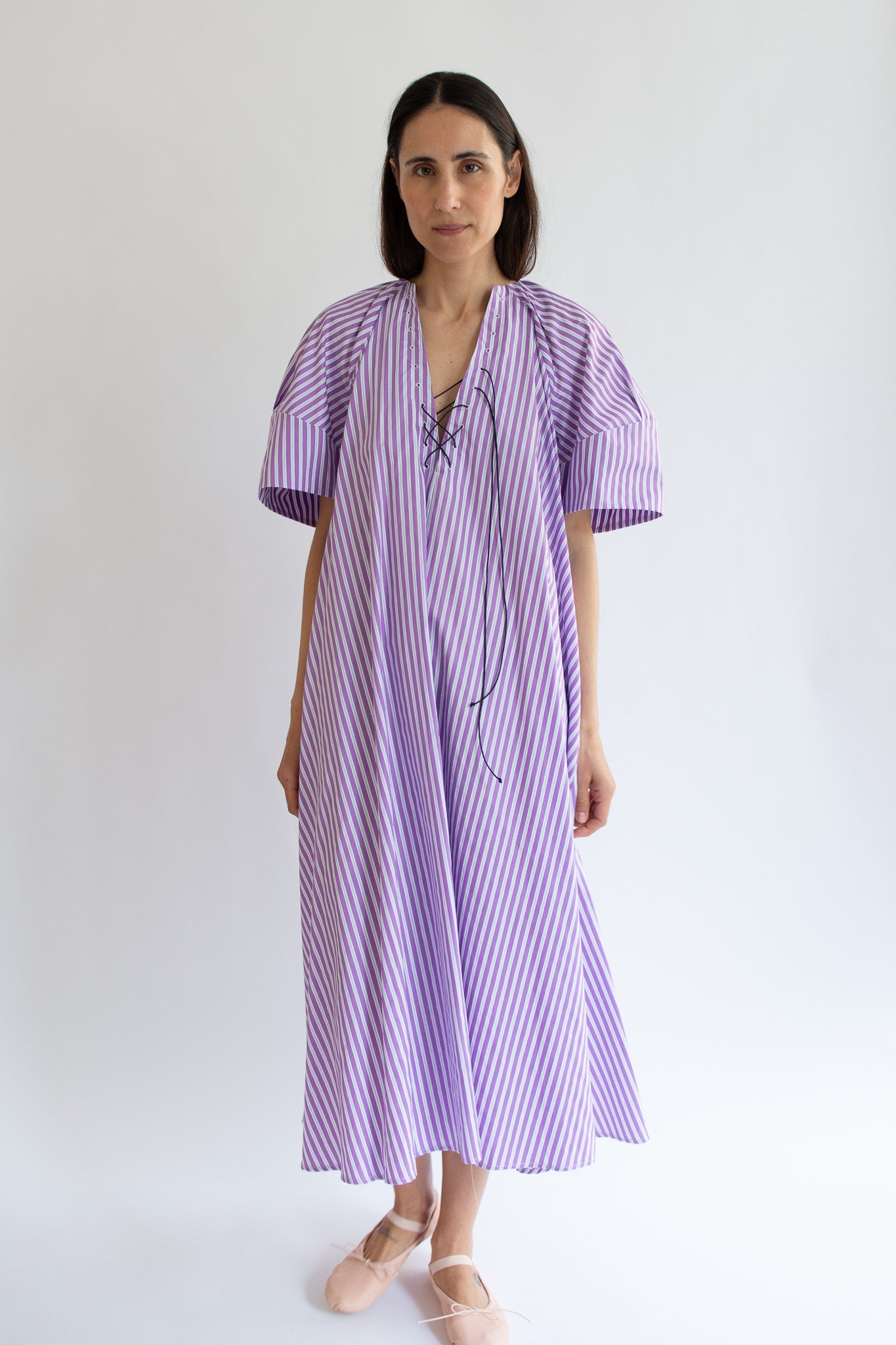MR. LARKIN, Maya Dress, Purple/Grey