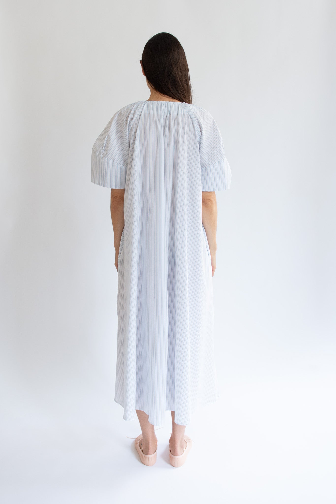 MR. LARKIN, Maya Dress, Baby Blue Grey
