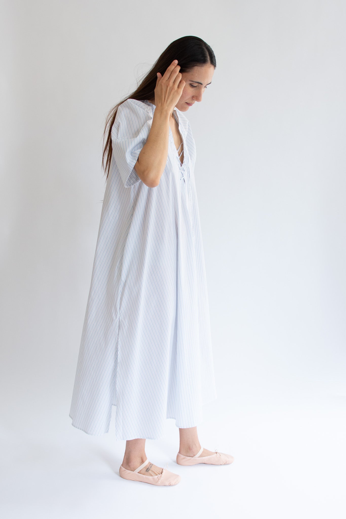 MR. LARKIN, Maya Dress, Baby Blue Grey