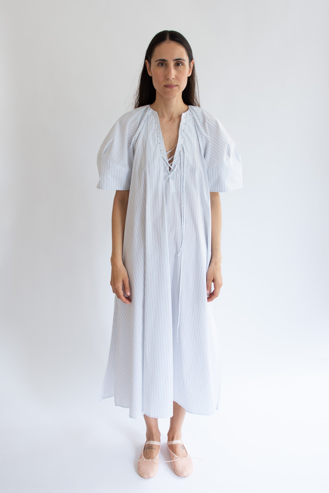 MR. LARKIN, Maya Dress, Baby Blue Grey
