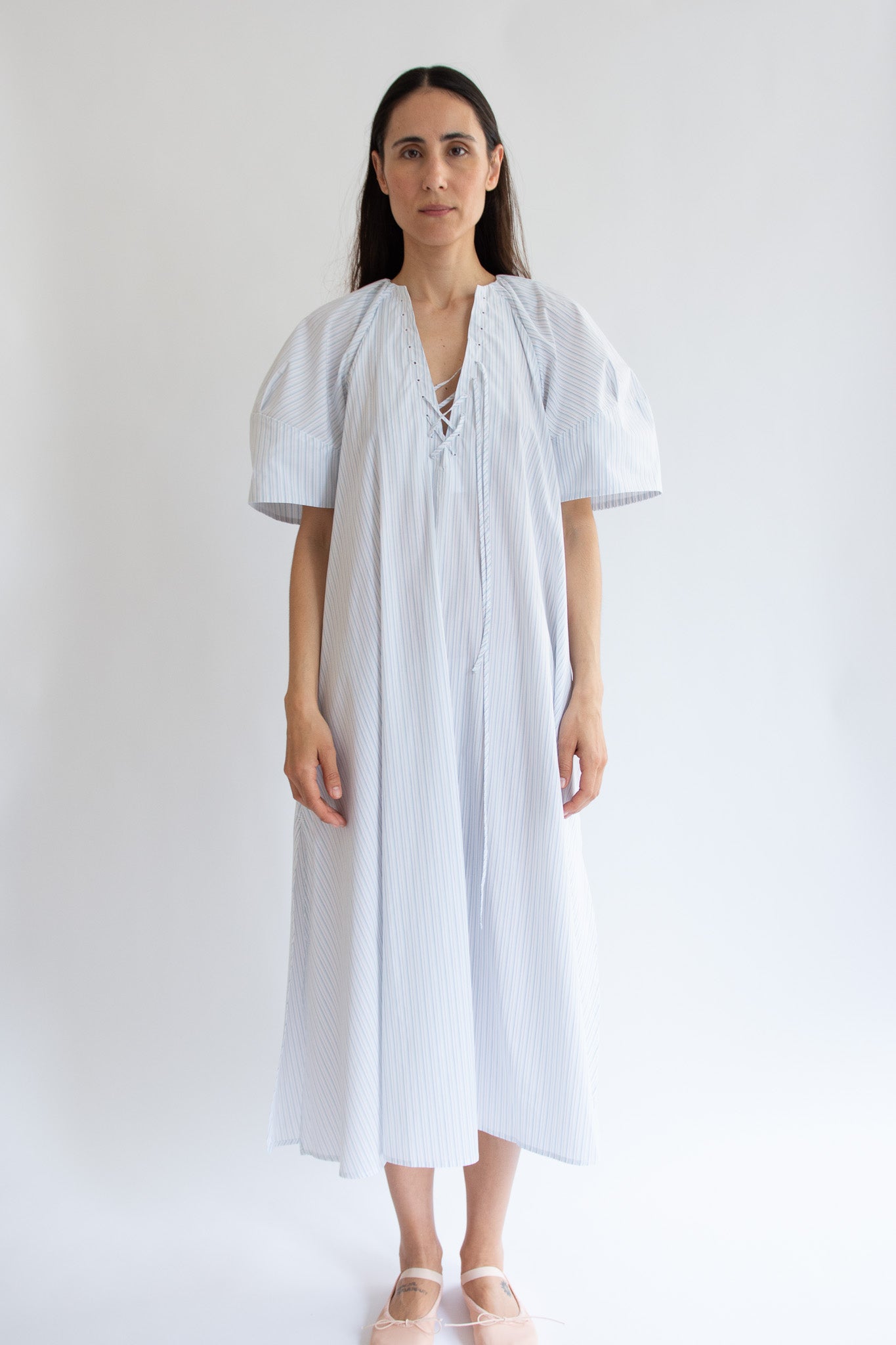 MR. LARKIN, Maya Dress, Baby Blue Grey