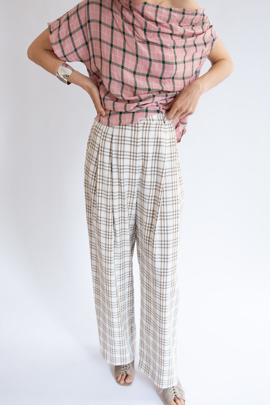 MR. LARKIN, Cleo Pants, Beige/Brown