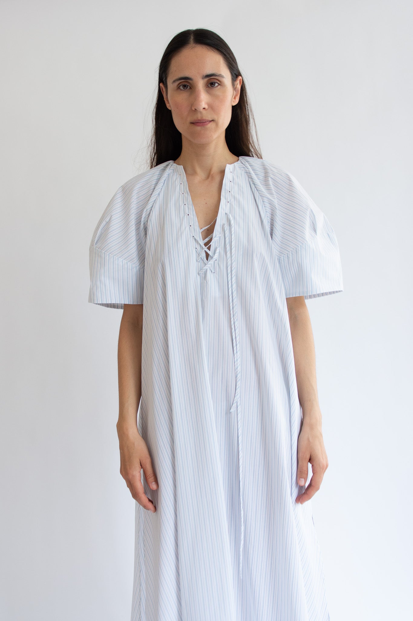 MR. LARKIN, Maya Dress, Baby Blue Grey