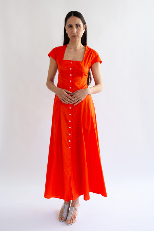 MR. LARKIN, Madison Dress, Poppy