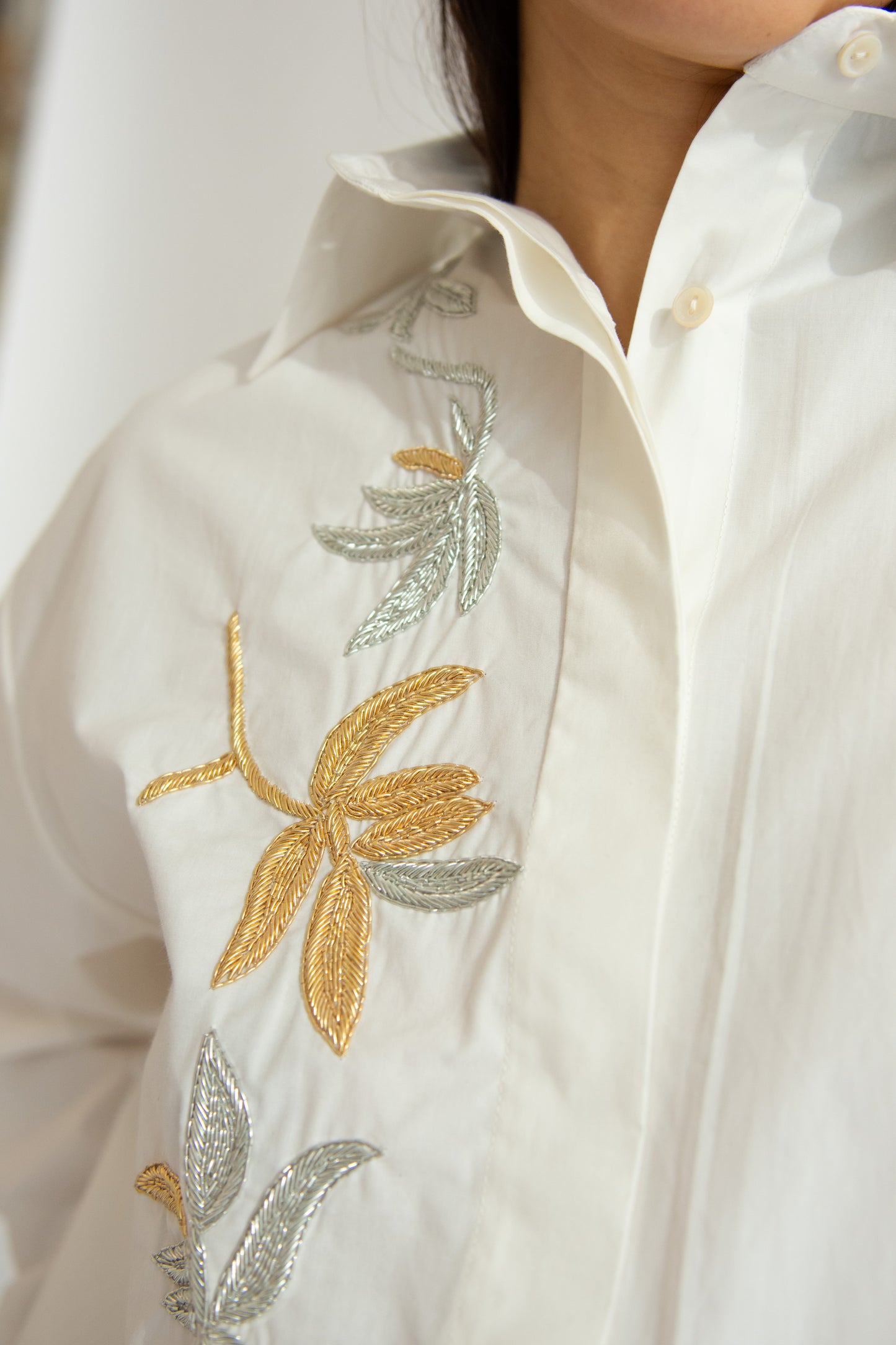 MR. LARKIN, King Mylar Shirt, Mylar Floral