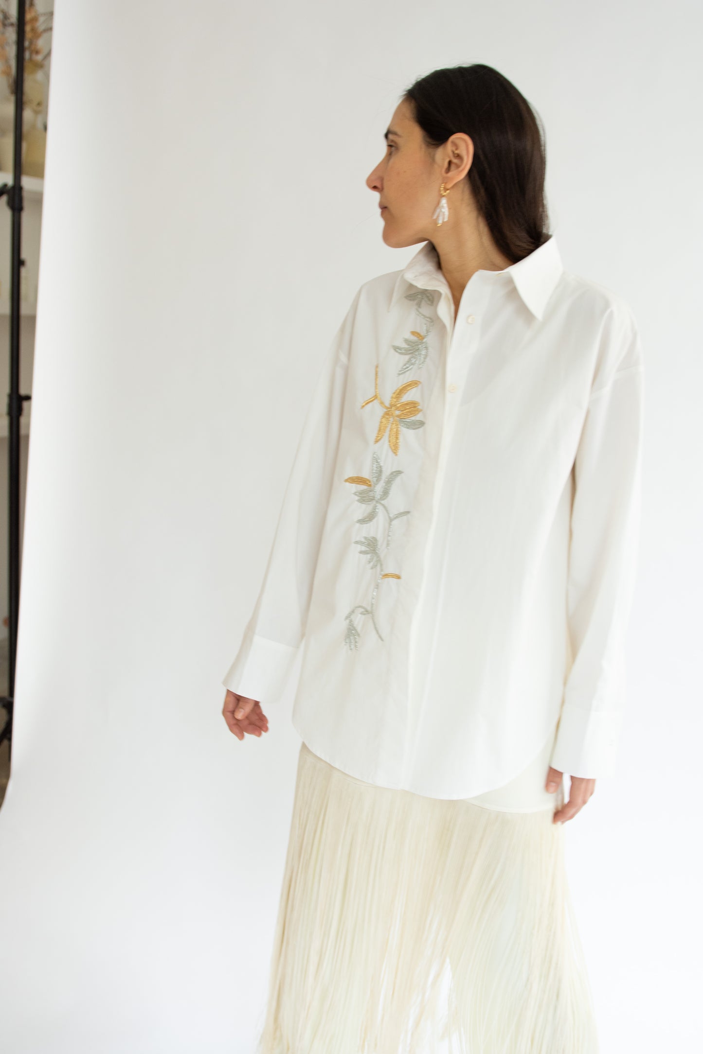 MR. LARKIN, King Mylar Shirt, Mylar Floral