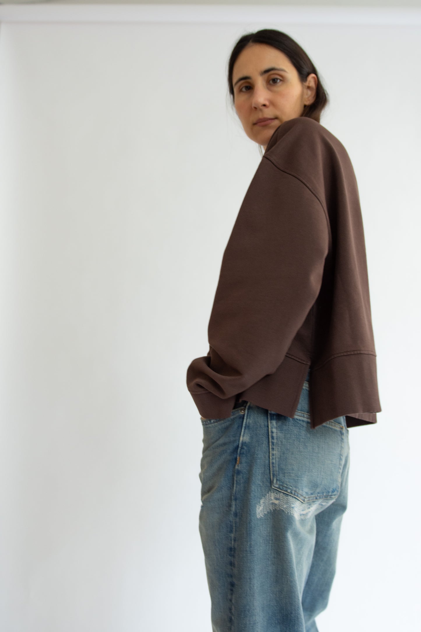 MR. LARKIN, Gladys Sweatshirt, Bark