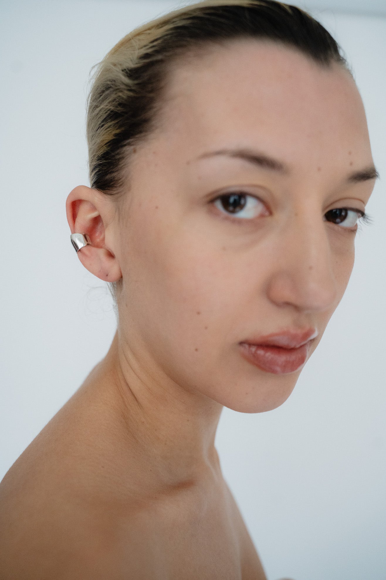 FARIS, Bubble Ear Cuff Small, Bronze