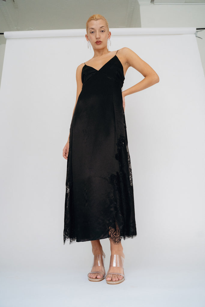 MR. LARKIN, Margot Dress, Black