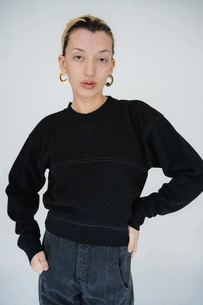 RACHEL COMEY, Marin Sweatshirt, Charcoal