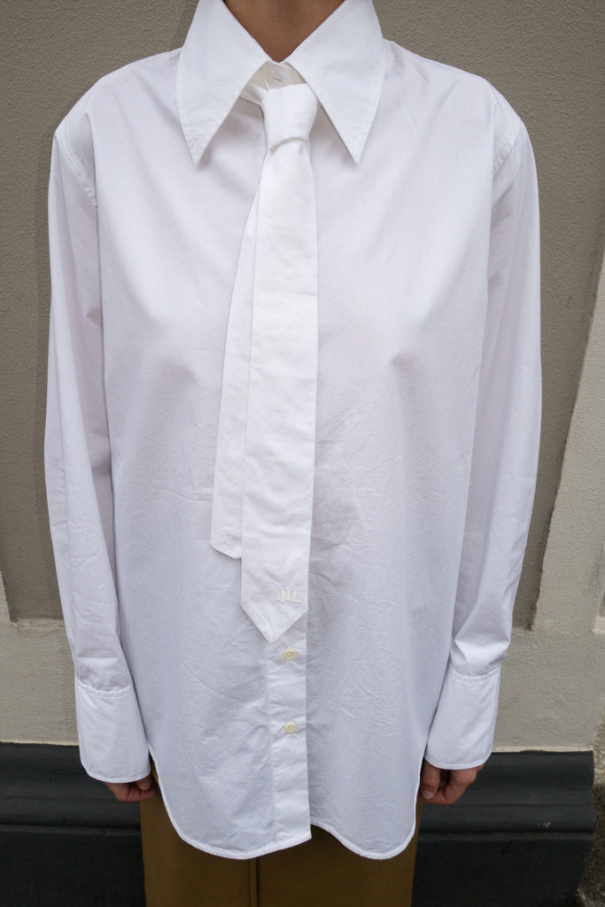 MR. LARKIN, Patty Tie Shirt, Off White