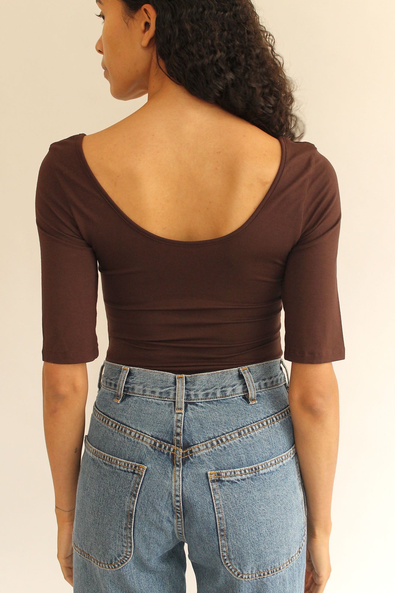 MR. LARKIN, Gracie Bodysuit, Chocolate