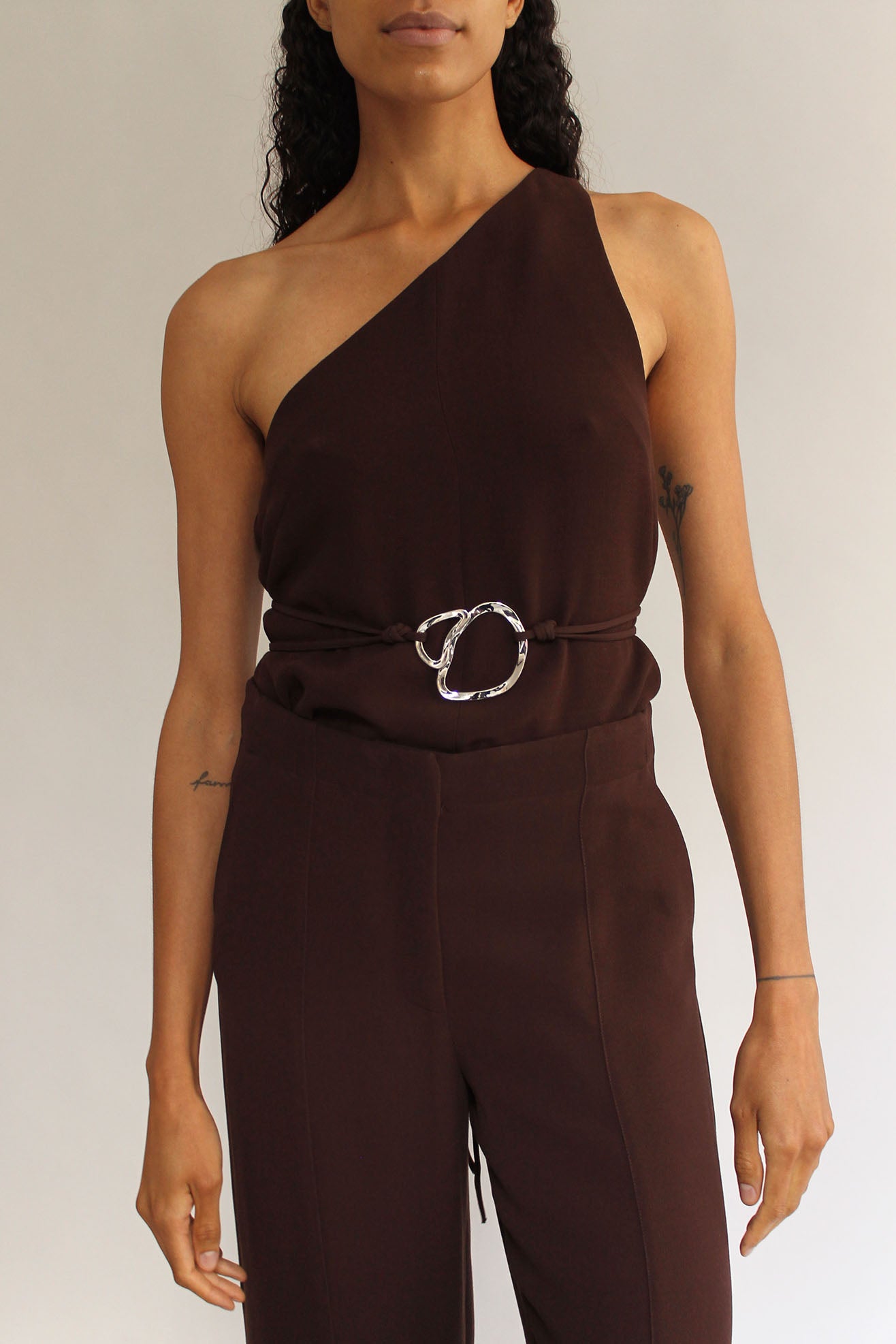 MR. LARKIN x TRINE TUXEN, Petal Belt, Espresso