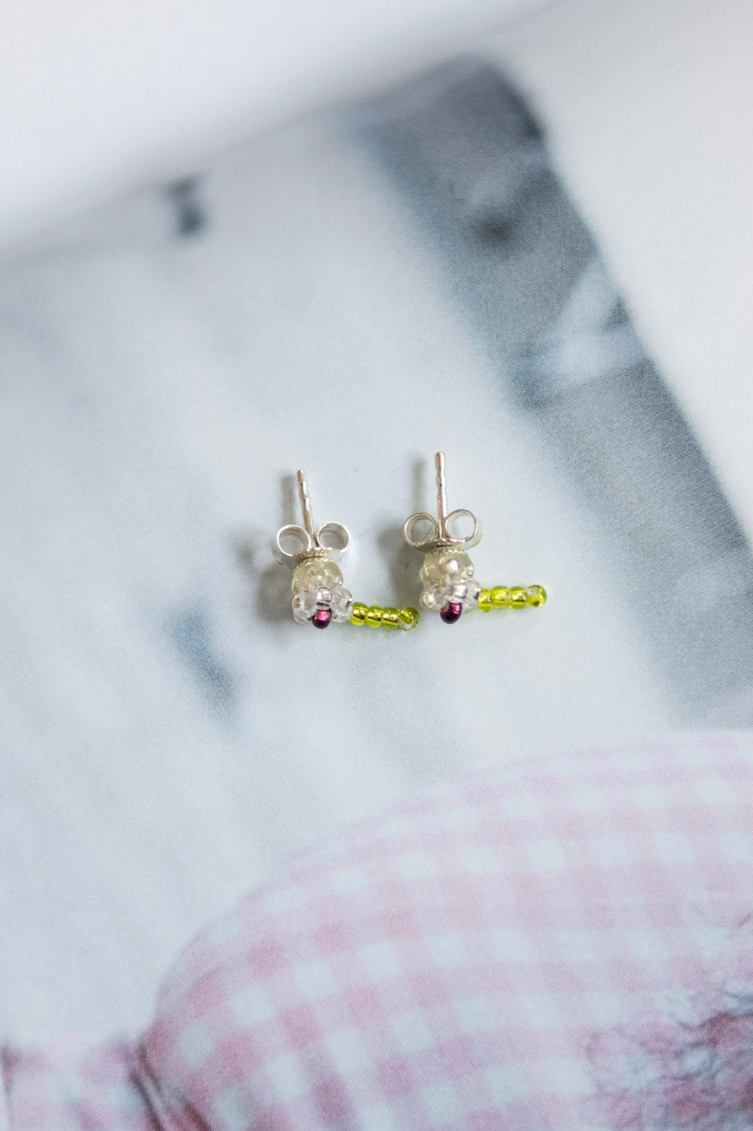 PURA UTZ, Flower Ear Stick, Green