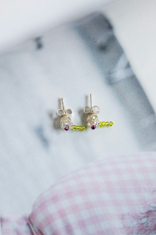 PURA UTZ, Flower Ear Stick, Green