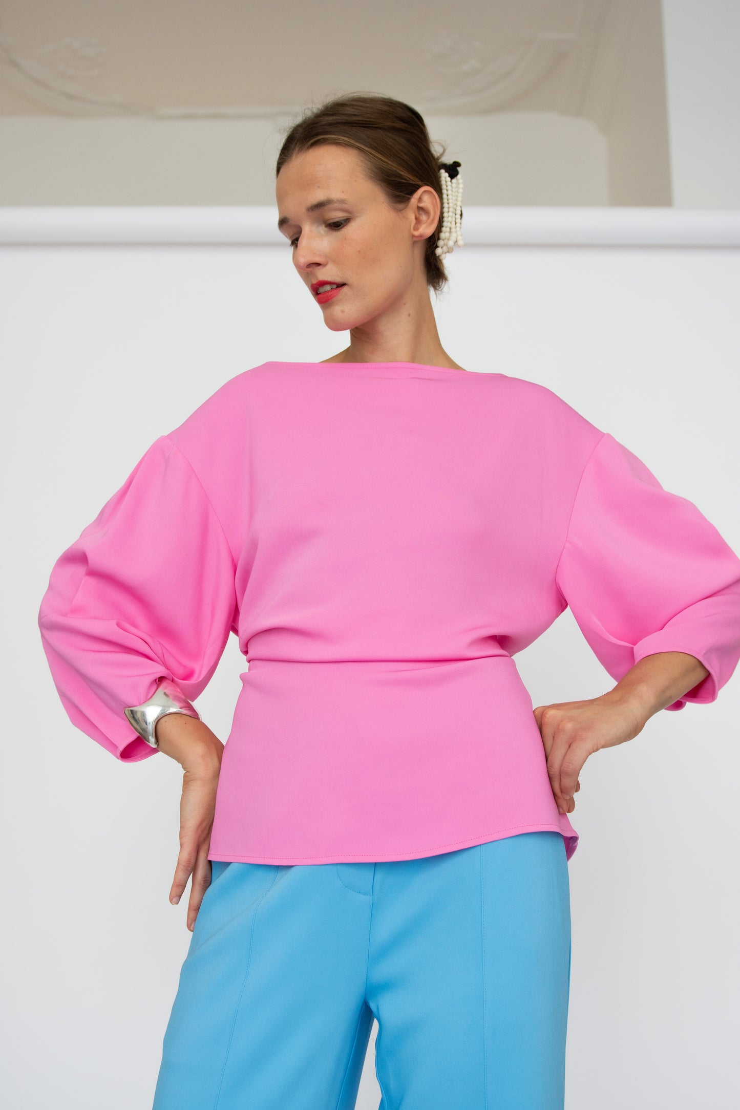 MR. LARKIN, Sloane Top, Candy Pink (Pre- Order Ships by Sept 26th)
