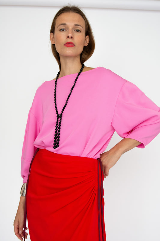 MR. LARKIN, Sloane Top, Candy Pink (Pre- Order Ships by Sept 26th)