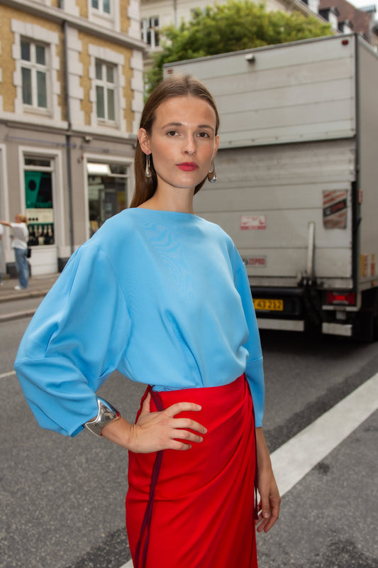 MR. LARKIN, Sloane Top, Sky Blue (Pre-Order Ships by Sept 26th)