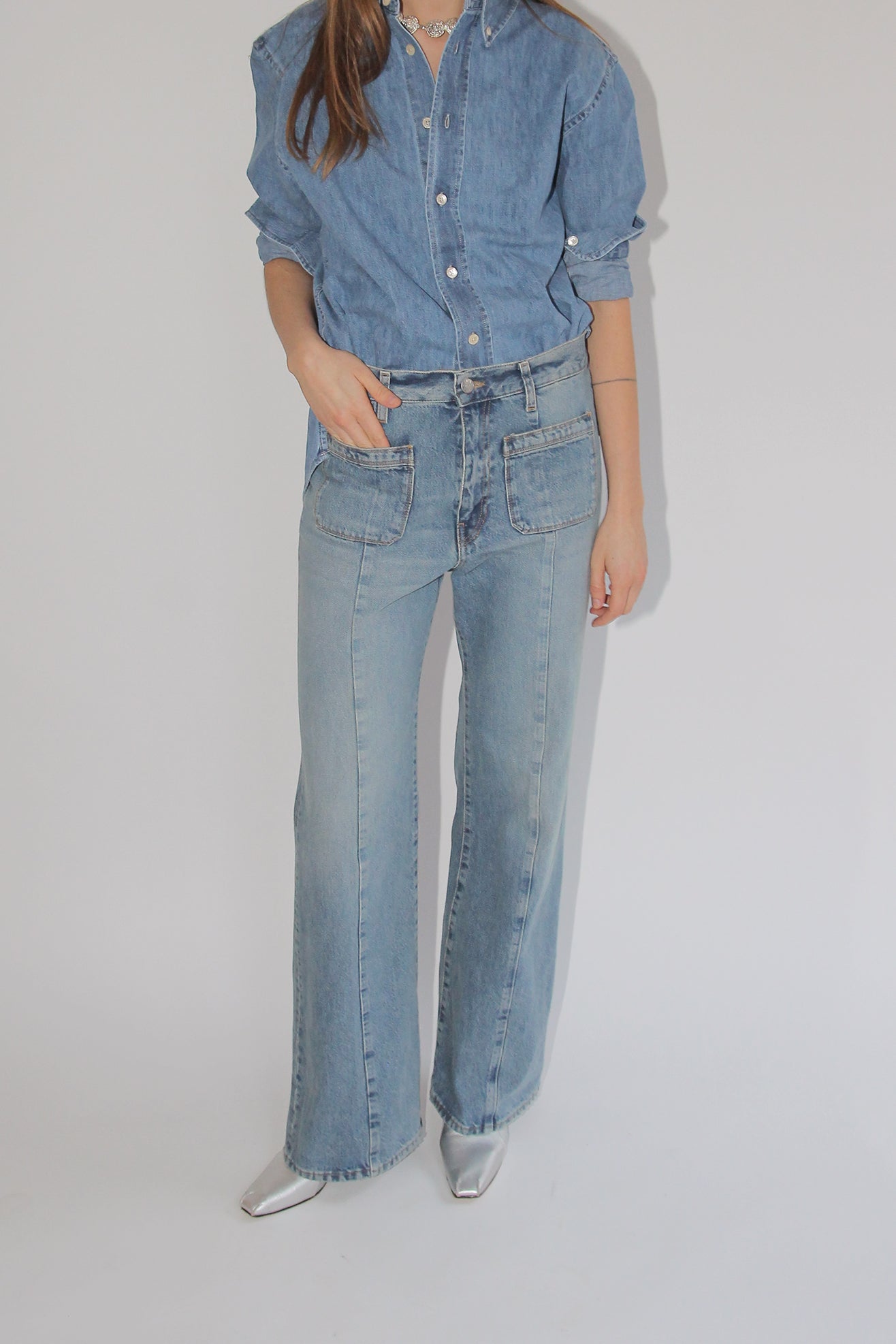 SUNFLOWER, Flare Jeans, Light Blue Vintage